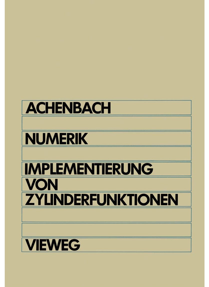 Numerik: Implementierung von Zylinderfunktionen 