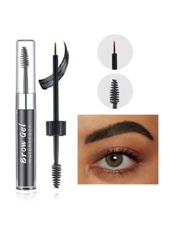 Julystar Eyebrow Gel Waterproof and Long Lasting Liquid Eyebrow Setting Gel Highly Pigmented Brows Styling with Brush (BLACK)  - Image 1