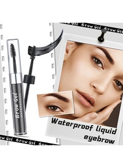 Julystar Eyebrow Gel Waterproof and Long Lasting Liquid Eyebrow Setting Gel Highly Pigmented Brows Styling with Brush (BLACK)  - Image 3