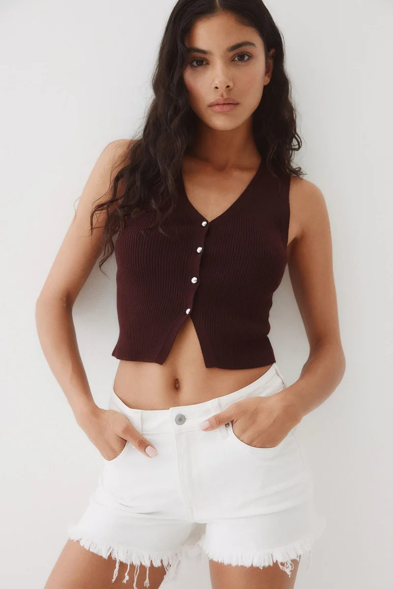 H&M Button-front sweater vest