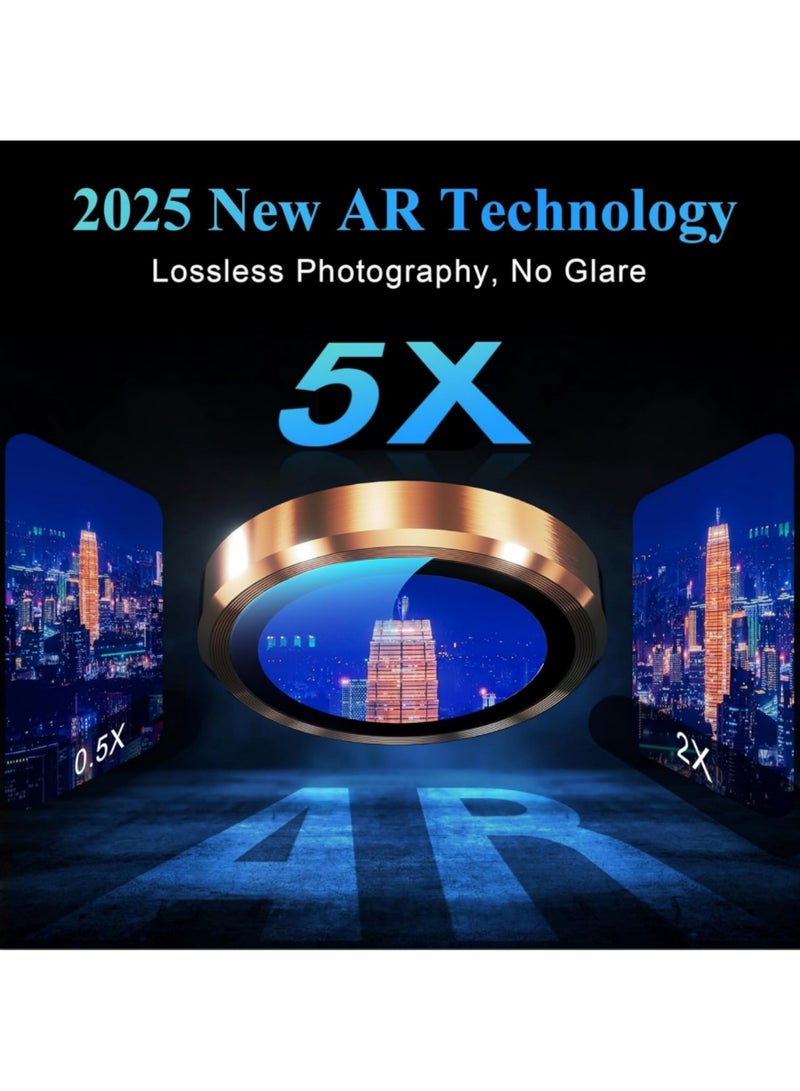 DUSALA Camera Lens Protectors for iPhone 17 Pro Max/17 Pro, Tough HD Individual Protectors, Scratch Resistant, Thin Tempered Glass Camera Screen Protector Cover Accessories (Orange, 17 Pro Max/17 Pro) - Image 4