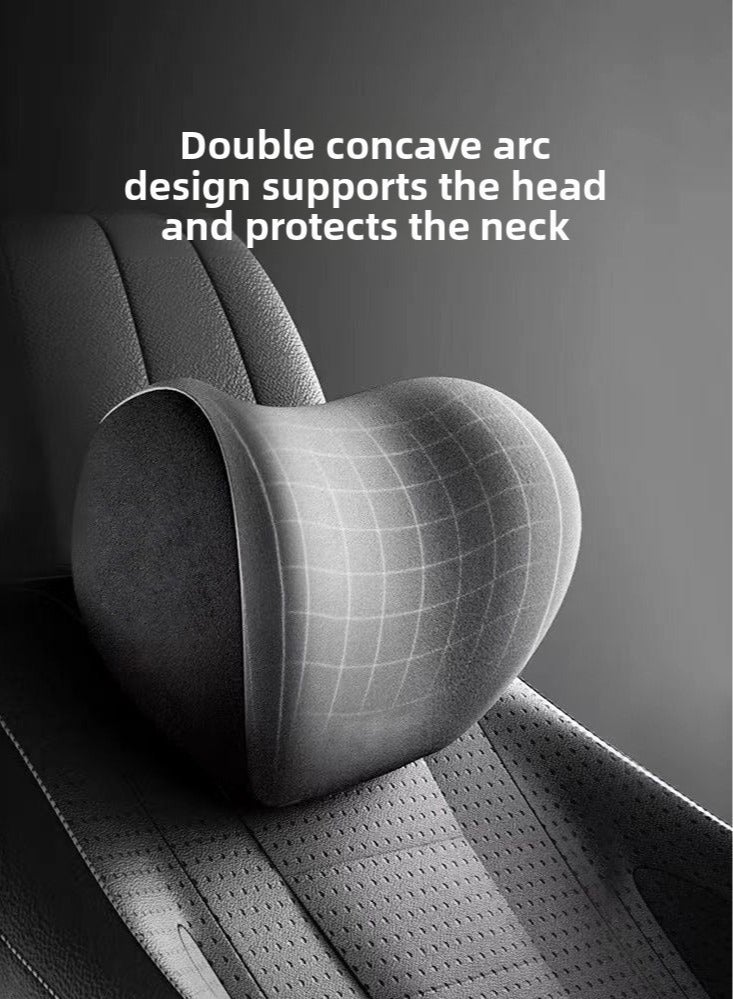 هايدو وسائد دعم أسفل الظهر ومسند رأس السيارة وسائد عنق السيارة وسادة أسفل الظهر وأطقم وسادة عنق السيارة رغوة الذاكرة وسائد المقاعد المريحة القابلة للضبط مع السيارة الداخلية - Image 2