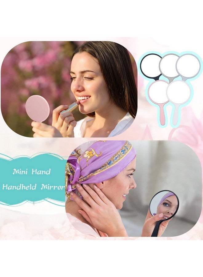 Vinsot 100 قطعة مرآة يدوية صغيرة مرآة يد مع مقبض بلاستيكي للسفر مكياج مستحضرات التجميل مرايا يدوية مدمجة محمولة مرآة تجميل 3.94 × 2.16 بوصة للنساء والرجال والفتيات والأطفال للاستخدام اليومي والديكور اليدوي - Image 5