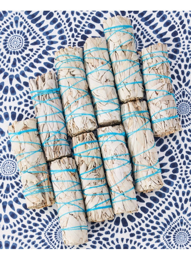 BLUE RIVER SAGE 10 White Sage Smudge Sticks ~ Sustainably Grown Sage Bundles for Smudging, Smudge Kit, Ceremony, Spiritual Use, Home & Office Cleansing or Smoke Cleanse (10 Pack) - Image 4