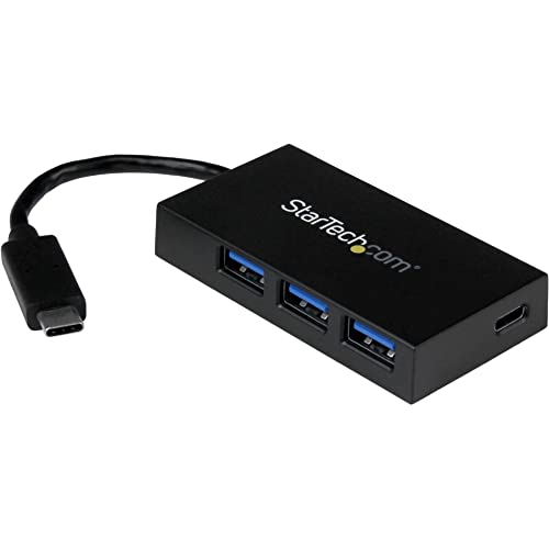 StarTech.com 4-Port USB 3.0 Hub - Powered USB 3.0 Hub - USB-C to 1x USB-C and 3X USB-A Adapter - USB 3.0 (5Gbps) - USB-C Port Expander, TAA (HB30C3A1CFB) - Image 1