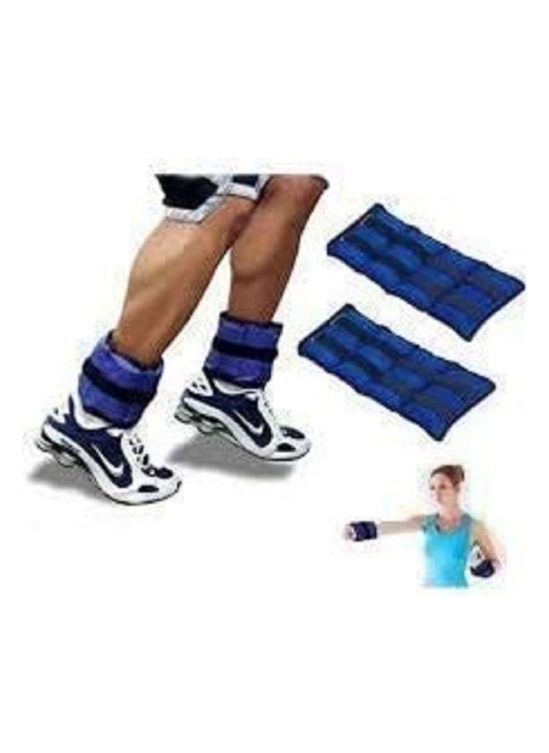Generic - ANKLE WEIGHT 5KG, Weight Wrist for Men & Women | Adjustable Ankle/Wrist Weights Bands for Home, Gym | Strength Training Weights for Gym, Jogging, Pilates, Cardio, Aerobics - Image 1