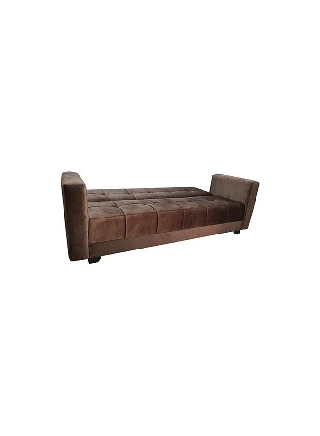 Rango A sofa bed, suitable for living rooms, guest rooms, and small spaces, from Rango Furniture, 120 x 210 cm, brown color. - Image 2