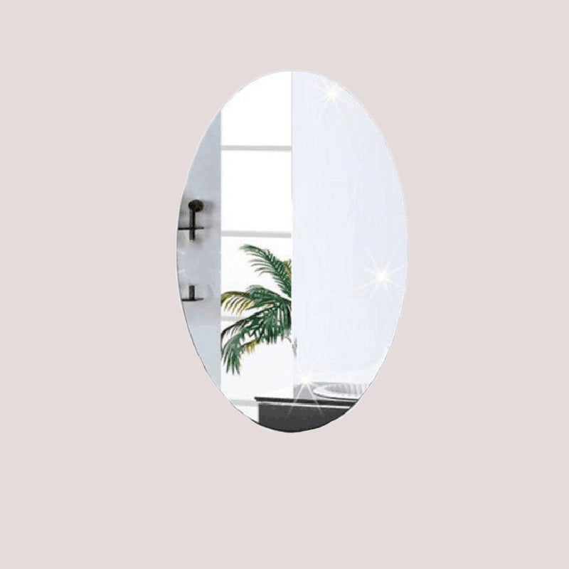 Cross-Mirror Soft Mirror Sticker Makeup Mirror Acrylic Lens Bathroom Living Room Wardrobe Bedroom Self-Adhesive Mirror Wall Sticker - Image 1