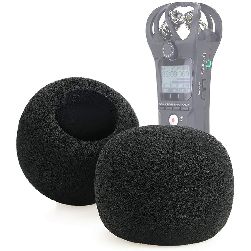 SUNMON Windscreen Foam for Zoom H1n & H1 Recorder, Windshield Pop Filter Fits Zoom H1n Handy Portable Recorder (2 PCS) - Image 1