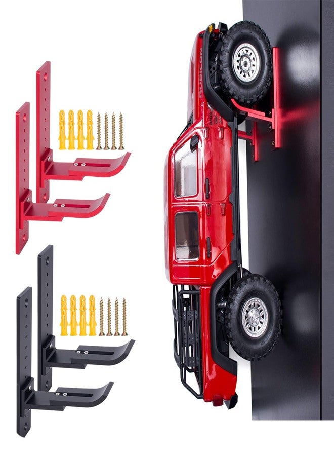 YSKMLOLP RC Model Climbing Car Vehicle Off-Road Vehicle Closet Display Storage Rack Wall Hanger for 1/18 1/16 1/10 1/8 1/5 RC Car (Black) - Image 4