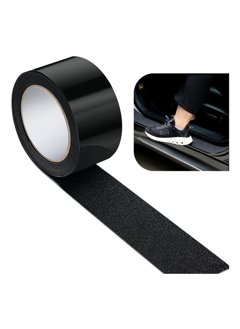 Y&D Car Door Sill Protector, Automotive Entry Guard Reflective Scratch Protector Film Paint Edge for Most Cars Accessories (Black,2 Inch Wide, 16.4 Feet)  - Image 1