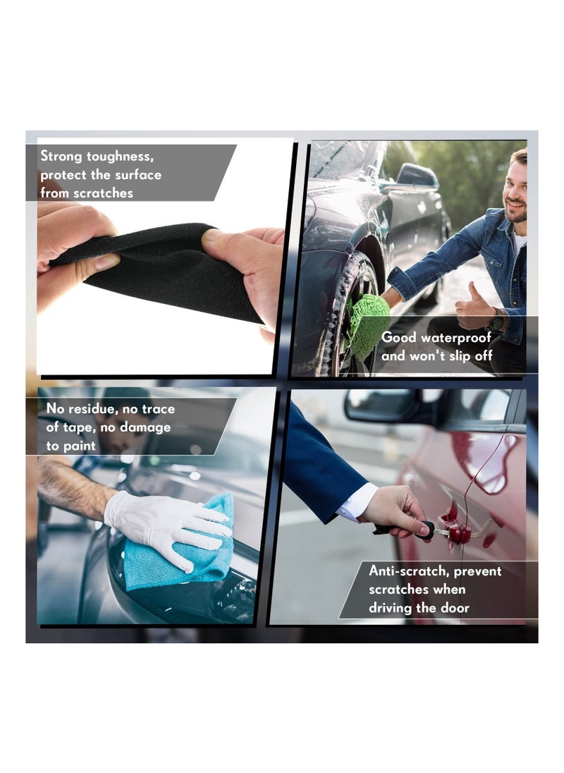 Y&D Car Door Sill Protector, Automotive Entry Guard Reflective Scratch Protector Film Paint Edge for Most Cars Accessories (Black,2 Inch Wide, 16.4 Feet)  - Image 5
