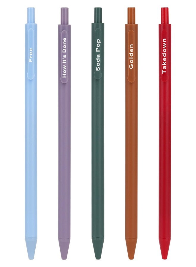 KINFERTE for Kpop Huntrix Merch Gel Pen Set - 5 Gel Pens Toys Gifts for Rumi, Mira, Zoey Fans &for Kpop Demon Hunters Music Lovers,Cute Office Supplies for Music Fans,Birthday Party Gifts for Girls,Christmas - Image 1
