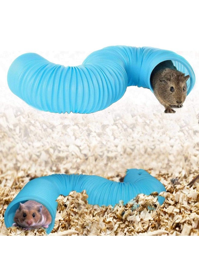 Hamiledyi Collapsible Pet Tunnel, 2 PCS Hamster Fun Plastic Tunnels, Foldable Hideaway Exercising Training Tube Toys for Dwarf Hamster, Guinea Pig, Gerbil, Mouse, Rat and Ferrets - Image 4