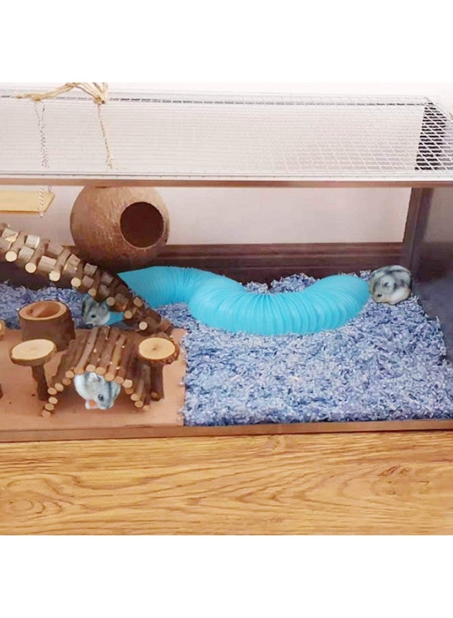 Hamiledyi Collapsible Pet Tunnel, 2 PCS Hamster Fun Plastic Tunnels, Foldable Hideaway Exercising Training Tube Toys for Dwarf Hamster, Guinea Pig, Gerbil, Mouse, Rat and Ferrets - Image 2