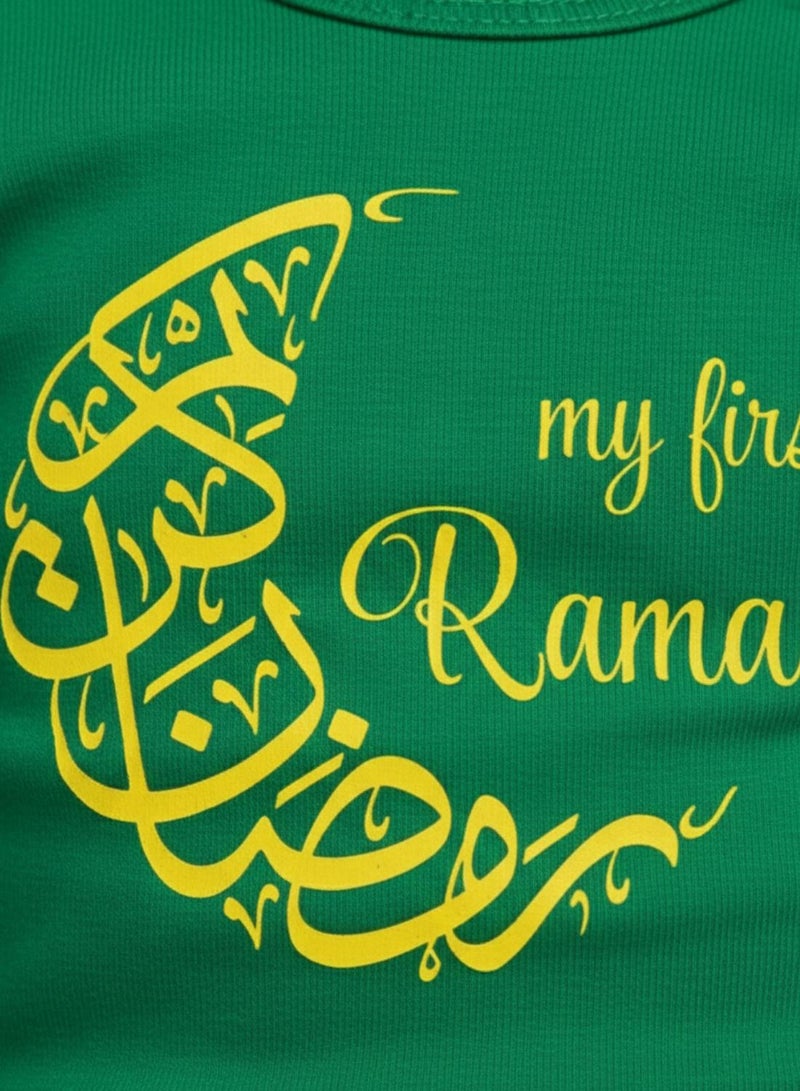 babyqlo Unisex Baby First Ramadan Moon Cotton Festival Romper - Image 4