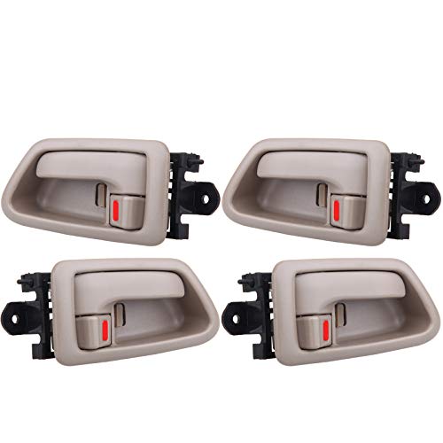 OCPTY Door Handles Interior Front Rear Driver Passengere Side Replacement fit 1997-2001 for Camry Inside Door Handles Texture Beige(4pcs) - Image 1