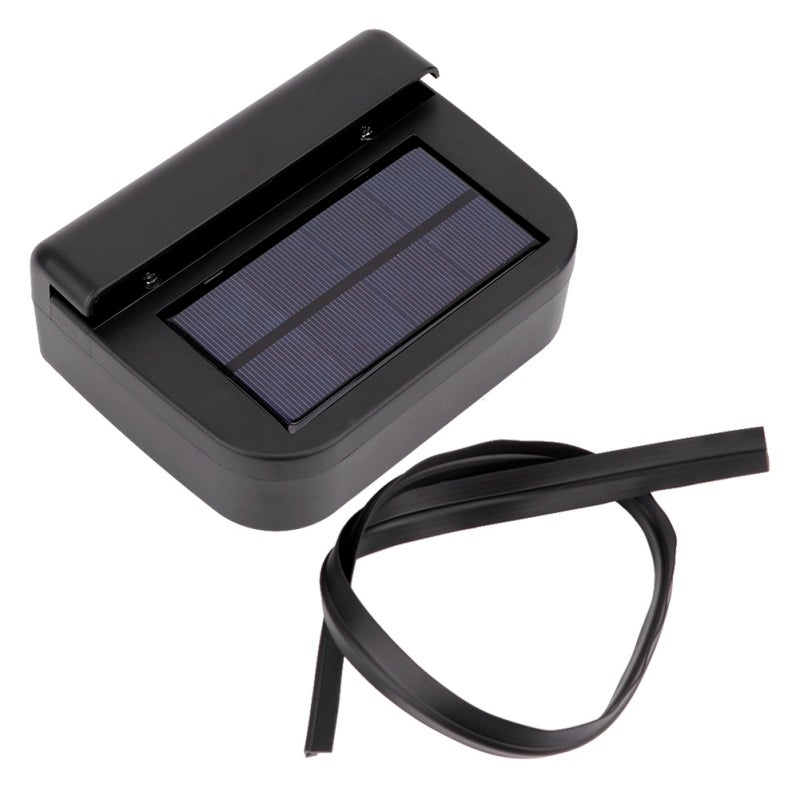 Solar Car Fan: Universal Fit, Cooling & Deodorization - Detoxifying Vehicle Ventilation Fan for All Car Models & Family Use - Image 1