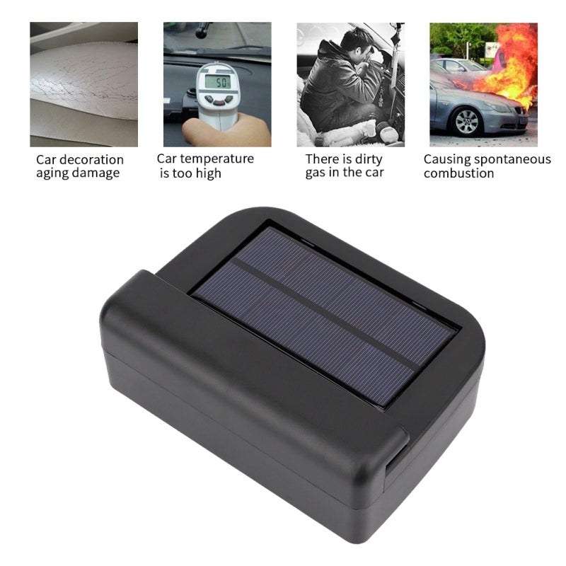 Solar Car Fan: Universal Fit, Cooling & Deodorization - Detoxifying Vehicle Ventilation Fan for All Car Models & Family Use - Image 3