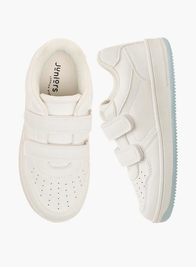 Juniors Boys Hook & Loop Ankle School Sneakers