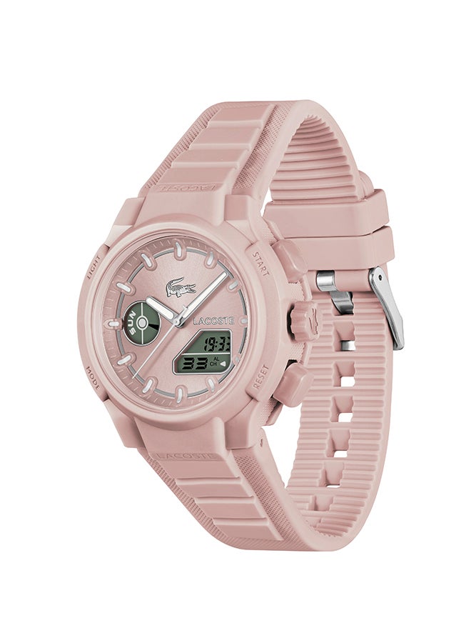 LACOSTE ROUND ANALOG WOMEN'S BLUSH SUNRAY CASE WATCH - 2001429 - Image 4