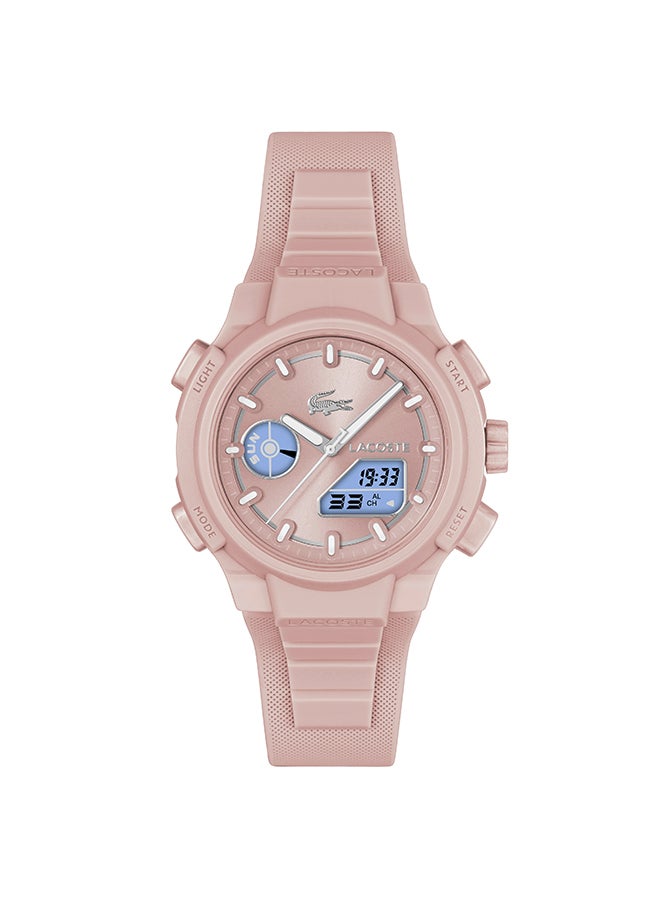 LACOSTE ROUND ANALOG WOMEN'S BLUSH SUNRAY CASE WATCH - 2001429 - Image 2