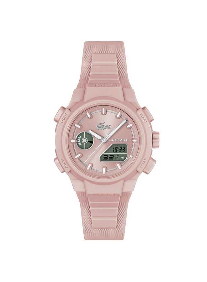 LACOSTE ROUND ANALOG WOMEN'S BLUSH SUNRAY CASE WATCH - 2001429 - Image 1