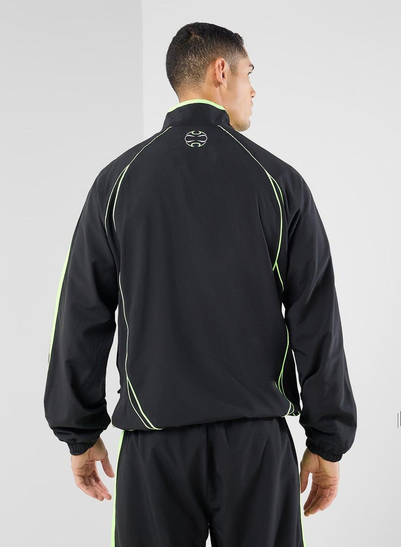 adidas Originals TEAMGEIST TT Black Originals Men TRACK TOPS - Image 2