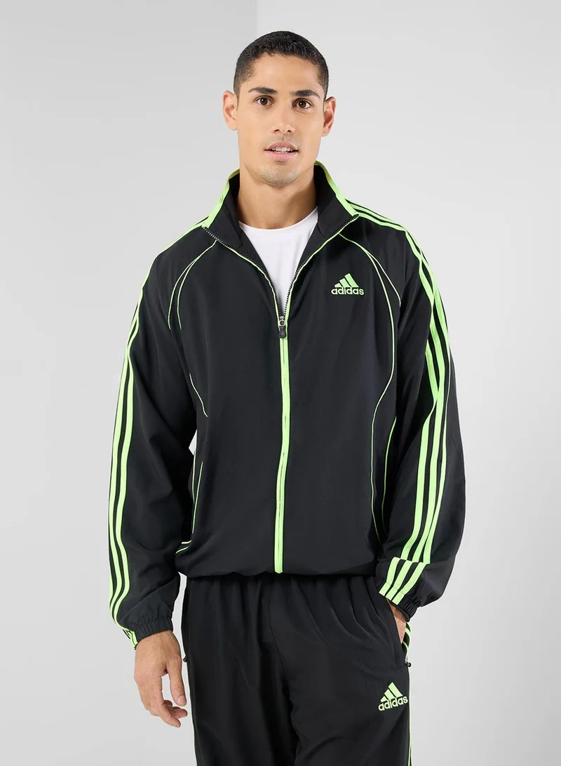 Adidas TEAMGEIST TT Black Originals Men TRACK TOPS