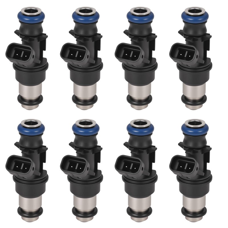RLP Fuel Injectors Set of 8 Compatible with Chevy Express Silverado 1500 2500 3500 Suburban Tahoe GMC Savana Sierra 1500 2500 3500 Yukon XL 1500 2500 48L 53L 60L 20002007 Replaces 17113698 17113553 - Image 2