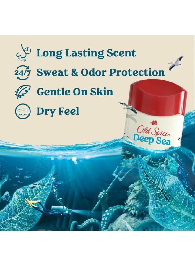 Old Spice مضاد التعرق ومزيل العرق للرجال، عطر أعماق البحر مع عناصر المحيط، 2.6 أونصة - Image 2