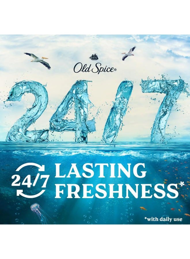 Old Spice مضاد التعرق ومزيل العرق للرجال، عطر أعماق البحر مع عناصر المحيط، 2.6 أونصة - Image 4