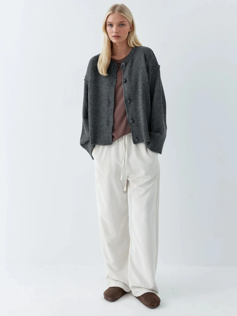 HICCUP Relaxed Buttoned Knitwear Cardigan