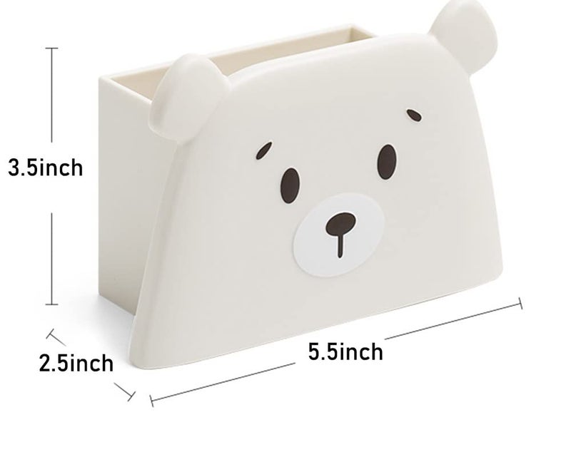 123Arts Polar Bear Pen Holder Table Storage Box Stationery Storage - Image 2