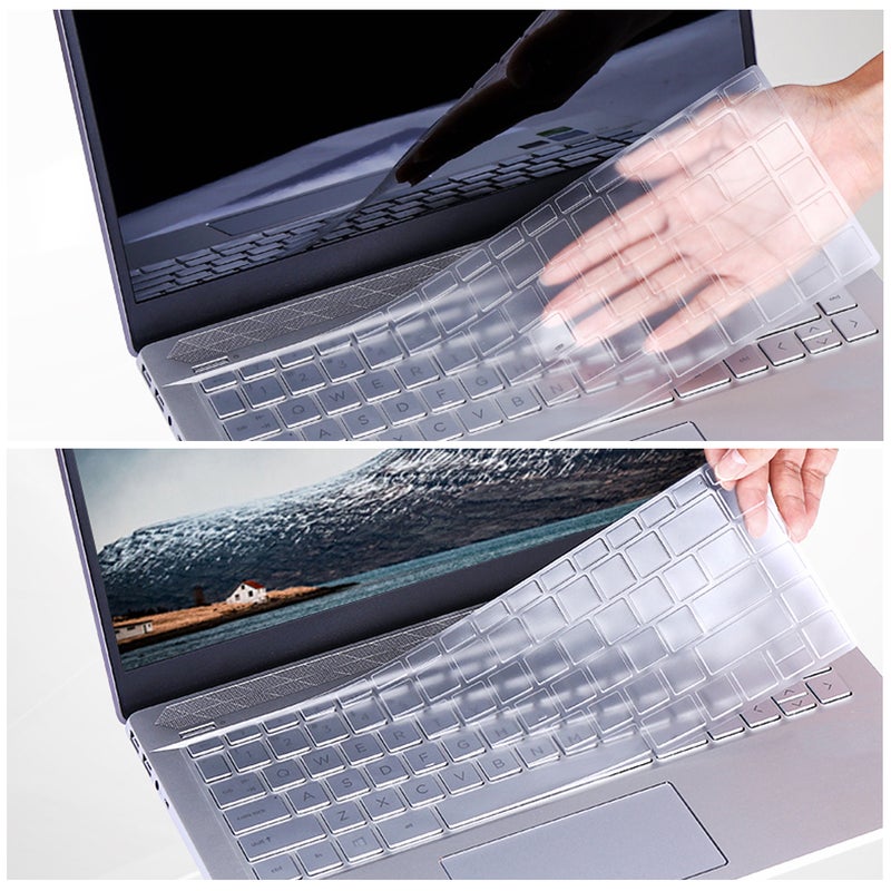 📦 غطاء حماية شفاف ضد الغبار للوحة المفاتيح متوافق مع Fo 15Pro 5 قطع - Image 4