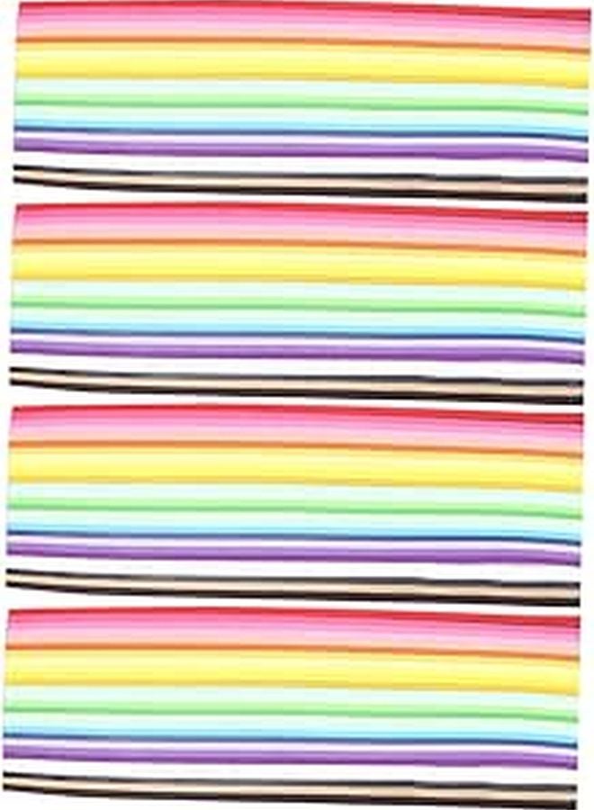 2160 قطعة من شرائط ورق النجوم الأوريغامي الملونة طقم كوييلينغ DIY للحرف اليدوية والديكورات - Image 1