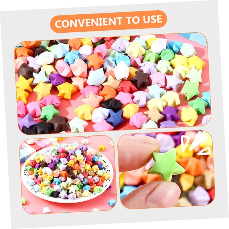 2160 قطعة من شرائط ورق النجوم الأوريغامي الملونة طقم كوييلينغ DIY للحرف اليدوية والديكورات - Image 5