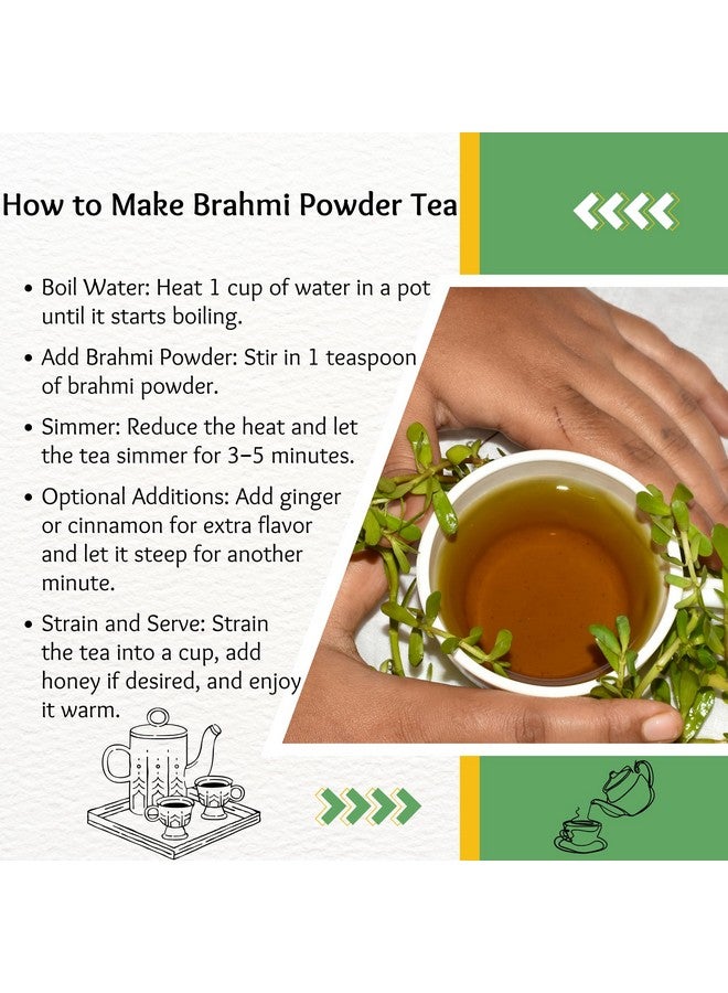 هيربس بوتيانيكا مسحوق براهمي من أعشاب بوتانيكا، مسحوق باكووبا، عشبة سنتيلا آسياتيكا الأيورفيدية، للعناية الطبيعية بالشعر، تعزز نمو الشعر | 5.5 أونصة (150 جرام) - Image 3