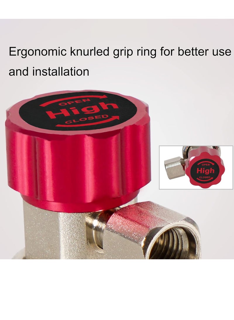 DEFAONS Auto AC Quick Coupler Adapter 4240 High Pressure Adjustable Connector for R134A Air Conditioning Refrigerant Charging Hose Gauge Manifold HVAC Service Tool with 5 & 6 Ball Lock Design Leak Resistant Coupling Adapter - Image 2