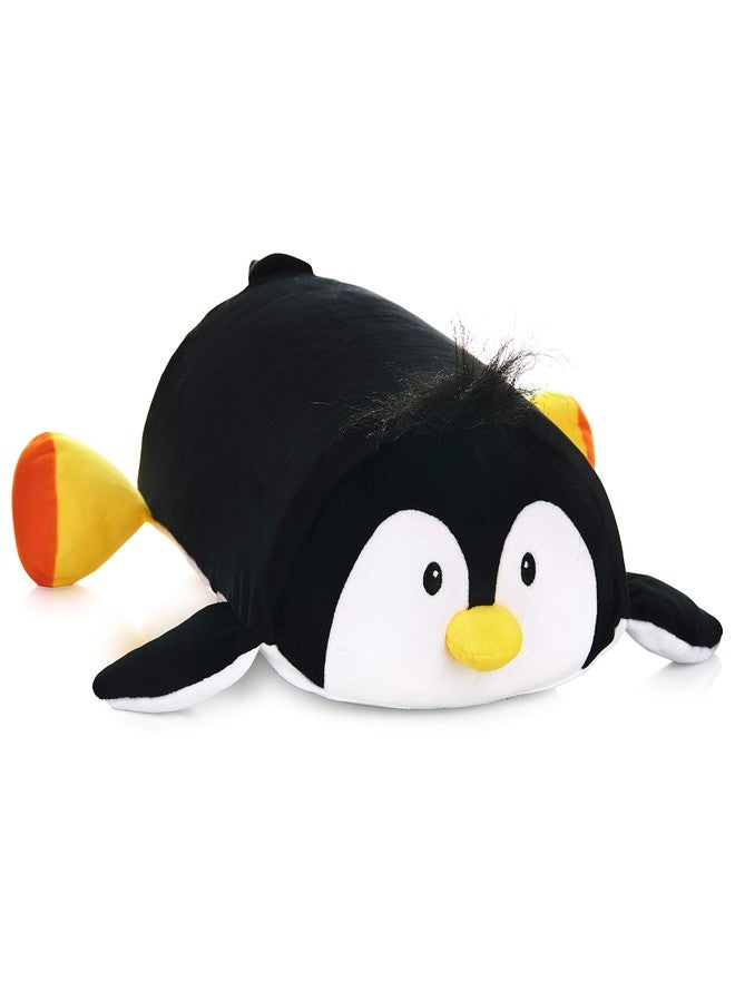 MEMORY MATES Waddles the Penguin Memory Foam Pillow Plush with Kid's Diary that Stores in Belly Pocket, 15” Stuffed Animal, 6" Journal - Image 1