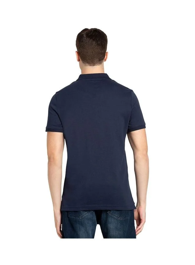 Jockey Navy 3911 Men Super Combed Cotton Rich Solid Half Sleeve Polo T Shirt for Men | Best Price UAE