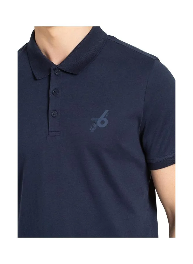 Jockey Navy 3911 Men Super Combed Cotton Rich Solid Half Sleeve Polo T Shirt for Men | Best Price UAE