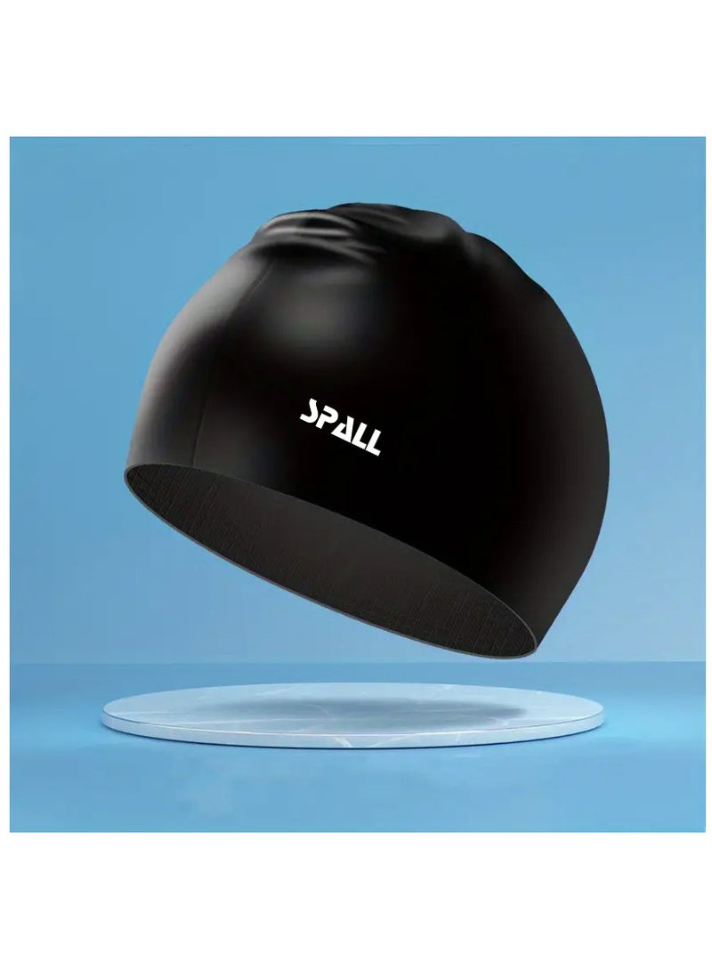 Spall Waterproof High Elasticity Unisex Adult Swim Hat Bathing Caps For Men And Women Swimming To Keep Hair Dry Adults Youth Ear Protection Swimming Hat - Image 1