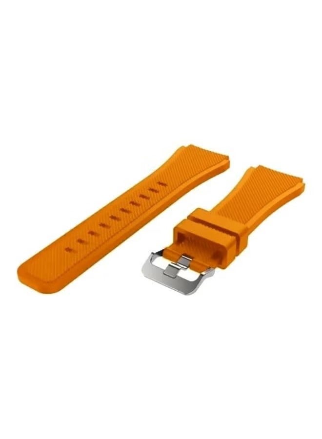 vesus Replacement Silicone Band For Samsung Galaxy Gear S3 Classic/Gear S3 Frontier/Huawei GT/GT2 46mm Orange