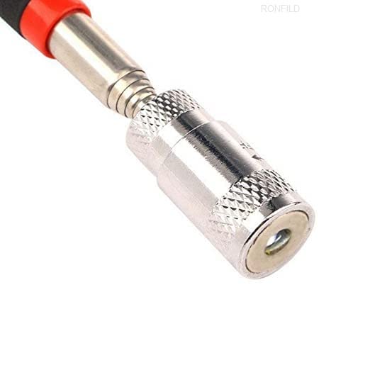 RONFILD Telescoping Magnet LightStainless Steel Magnet StickMagnetic Telescopic ToolMagnetic Telescoping Picking Tool with LED Flash Light 8lbs Telescopic Magnetic Pickup Tool - Image 1