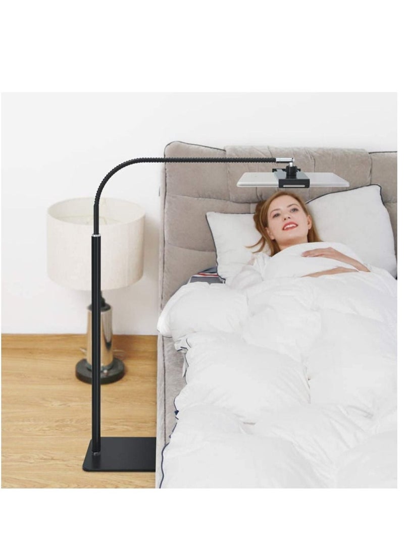 Tablet Holder Phone Stand Lazy Holder Adjustable Gooseneck Long Arm Bed Floor Mount for 3.5-11 Inch Cell Phone Tablet Pad Stand Bedroom Kitchen Living Room Outdoor  - Image 2
