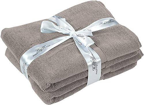 Hillfair 12-Piece Cotton Bath Towel Set - 600 GSM - Hotel Spa Towels - 2 Bath, 4 Hand, 6 Washcloths - Absorbent Soft Cotton - Khaki Stone - Image 4