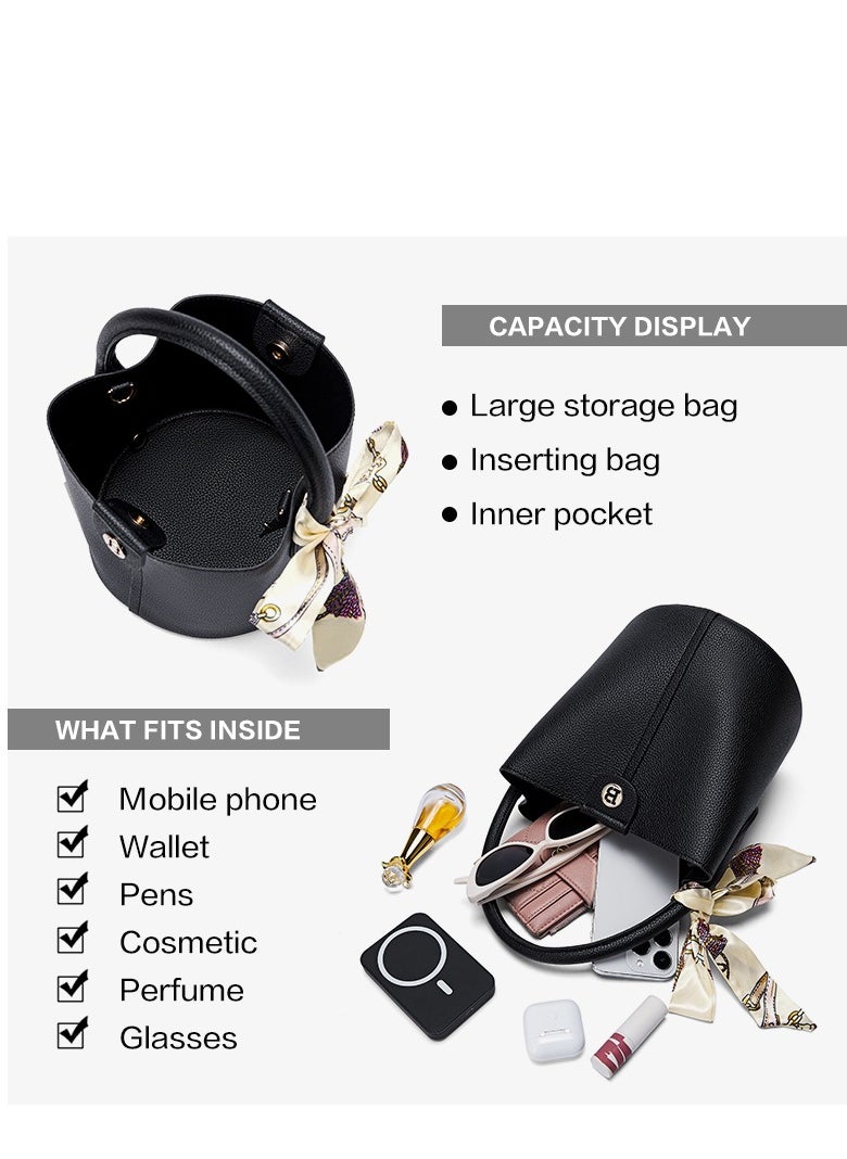 Stylish Bostanten Women's Fashionable Bucket Bag – Chic & Versatile Hand bag for Every Occasion/ Black - pzsku/Z6A3694AF6F2C7469B6A9Z/45/1741115048/094c3d53-1327-4efd-a02a-4b12b31eb2d2