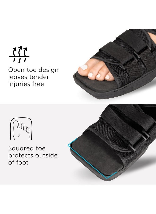 BraceAbility BraceAbility Post Op Shoe Foot Brace - Orthopedic Surgical Cast Shoe for Broken Toes, Injured Foot Protection, Stress Fracture Recovery Medical Boot for Women - FSA HSA Eligible (S - Female)  - Image 5