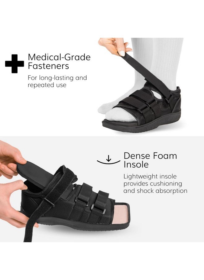 BraceAbility BraceAbility Post Op Shoe Foot Brace - Orthopedic Surgical Cast Shoe for Broken Toes, Injured Foot Protection, Stress Fracture Recovery Medical Boot for Women - FSA HSA Eligible (S - Female)  - Image 4